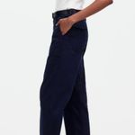 Madewell Darted Barrel Leg Pants in Classic Navy, Size 24 Photo 1