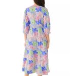 NWT Mary Square Cameron Dress Large Pink Green Floral Tiered Midi New Pockets Photo 1