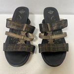 Abeo Gillian Neutral Women's Sandals Slides Adjustable Straps Dress Heels Sz 9 Black Photo 2