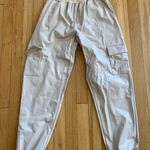 Beige leather joggers Tan Photo 0