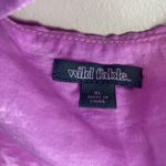 Wild Fable NWT Crop Top Womens XL Vibrant Purple Halter Cowl Neck Y2K Coquette Photo 5