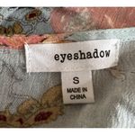 Eyeshadow   ~ V-Neck Blouse ~ Size Small ~ Light Green With Floral Print Photo 6