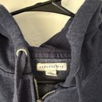 Aeropostale  Y2k Style Navy Zip Up‎ Hoodie Sweatshirt Logo Graphic XL Full Zip Photo 3