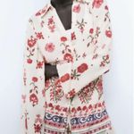 ZARA  Floral Button Up Photo 2