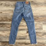 Levi's Levi’s Wedgie Skinny Distressed Button Fly Jeans Women’s 24 Blue High Rise Photo 6