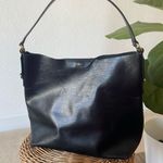 Lauren Ralph Lauren Tate black pebbled leather medium tote bag Photo 0