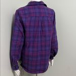 Lands' End Vintage Lands’ End shacket plaid shirt jacket purple medium Photo 5
