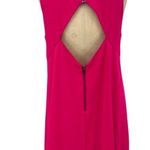 Alice + Olivia Mini Dress Mock Neck Cut-Out Back Zipper Hot Pink Size Medium Photo 1