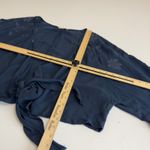 Lucky Brand  Kimono Womens X Small Small Blue Embroidered Cardigan Tie Front Boho Photo 8