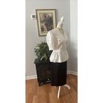 Women’s VTG David Rose Blush Pink Pearl Buttons Top Jacket 12 Embroidered Lace Photo 7