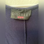 Discreet Women's long blue sleeveless blouse size XL round neck Photo 4