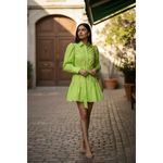 Walter Baker  Tara Mini Dress Citron, Size S Photo 2