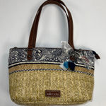 Sakroots Ellis Small Straw Satchel Shoulder Bag New Condition Tassels Owl Charm Photo 0