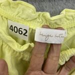 Beige Botany Women's Dress Off Shoulder Mini Linen Blend Solid Yellow Size Small Photo 8