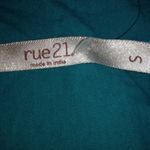 Rue 21  S Turquoise Cute V-Neck T-Shirt Top Photo 2