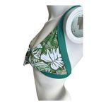 Vigoss  womens large green and white front tie bikini top Photo 2