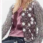 Gimmicks by BKE BKE Buckle Gimmicks Purple Gray Mandala Sweater Jacket Size Small Photo 0