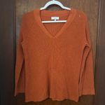 J. Society x Tuckernuck Orange Waffle Knit Cotton Sweater Size S Photo 1