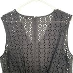 Madewell  Eyelet V-Neck Maxi‎ Dress Black size 16 NWT FLAWED Photo 4