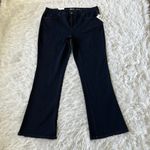 Style & Co . Mid rise tummy control boot leg jeans in Rinse indigo size 14 Short Photo 1