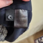 Hilary Radley Sleeveless Split Neck Sheer Tunic Dress Button Front Black Sz 10 Photo 8