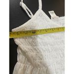 Urban Romantics NEW  Women’s Spaghetti Strap OffWhite Blouse Lacey Semi Sheer L Photo 5
