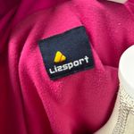 Liz Claiborne Track Suit Jacket Vintage Pink Blue Windbreaker Jacket Pockets Zipper Retro Photo 1