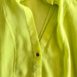 Lush Clothing LUSH Hi-Low Yellow Neon Sleeveless Button Down Blouse Top, sz. S Photo 5