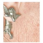 JJ Jonette removable cherub silver tone earrings Photo 10