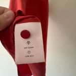 Martin + Osa Red Orange 100% Silk Tank Top Size 6 Photo 4