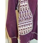 Lululemon Women's Scuba Hoodie Purple Fair Isle Full Zip Long Sleeve Photo 3