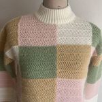 Greylin  Colorblock Pastel Sweater Size XS Photo 2