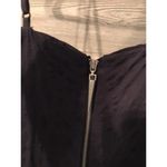 Andrew Marc  spaghetti straps navy blue bubble dress back zip/ support bra size 6 Photo 3