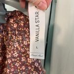 Vanilla Star Jeans VANILLA STAR NWT Double Tier Pleated‎ Floral Skirt Size Large Photo 1