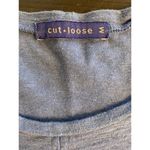 Cut Loose Dress Womens Medium Linen Cotton Lagenlook High Slit Layer Coastal USA Blue Photo 1