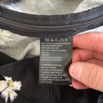 Urban Outfitters Black Floral Wide Leg Cropped Pants Sz M Photo 2