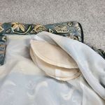 VINTAGE Otello Pelle Silk Track Suit M Green Yellow Print Shoulder Pads 80s Size M Photo 6