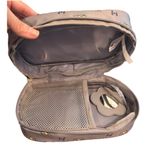 Life is Good NWT  Lucky Dog Gray Cosmetic Toiletry Bag zipper case Dogs Photo 2