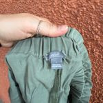 Aerie Green Camp Shorts Lyocell Tie Waist Paperbag Shorts Size Large Photo 2