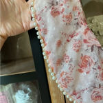 La Maison Talulah midi gown pearls Dress black tie wedding gala floral beaded Pink Size 4 Photo 4