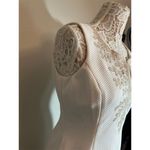 Pappagallo White Gold Embroidered Sleeveless Shift Dress One Size Size 6 Photo 3