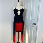 Bella Barnett Black Asymmetrical‎ Cocktail Sundress Size L Photo 1