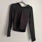 We Wore What  dark gray zip up Photo 1