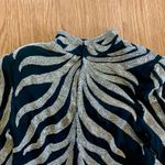 Vintage 1980s Black Beaded Silk Long Maxi Evening Gown Womens Medium Photo 7