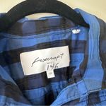 Foxcroft  | Women's Tina Buffalo Crinkle Check Jacket Blue and Black Size 12P Photo 3