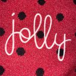 Adrienne Vittadini Womens 2X Red Black Polka Dot Jolly Christmas Sweater Photo 4