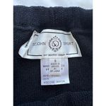 St John Sport Vintage Wool Blend Long Solid Black Knit Skirt Small Photo 4
