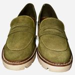Blondo EUC  Waterproof Leather Dulce Olive Green Chunky Wedges - 8 Photo 2