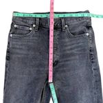 AGOLDE Jeans Womens 26 Washed Black High Rise Stretch Stretchy Button Fly Photo 7