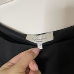 L'Academie  black asymmetrical long sleeve off shoulder top size small Photo 1